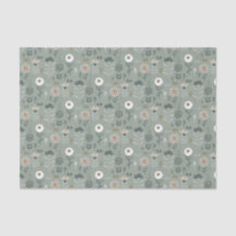 Forest Floral Sage Green