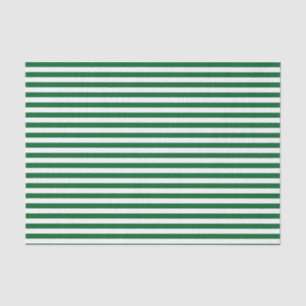 Papel De Seda Forest Green e listras brancas