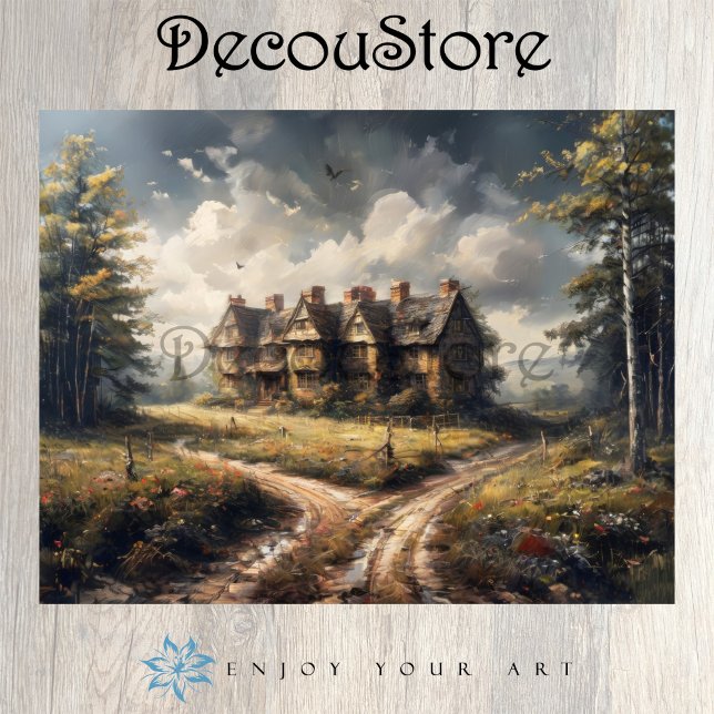 Papel De Seda Forgotten Manor Decoupage (Criador carregado)