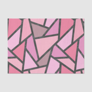 Papel De Seda Formas de vidro coral manchado