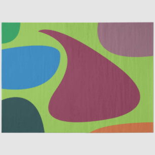 Papel De Seda Formas Geométricas Coloridas