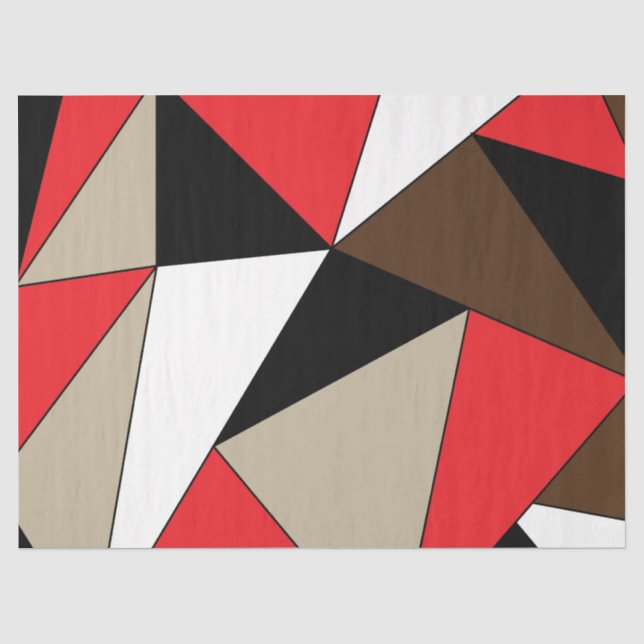 Papel De Seda Formas Geométricas Modernas Coloridas (Frente )