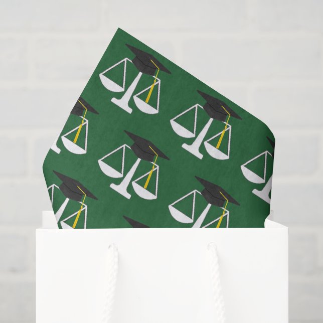 Papel De Seda Formatura na Faculdade de Direito (Sacola de presentes)