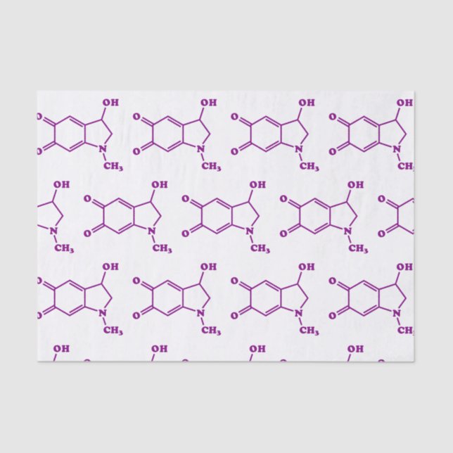 Papel De Seda Fórmula Química Molecular Adrenocromática (Frente )