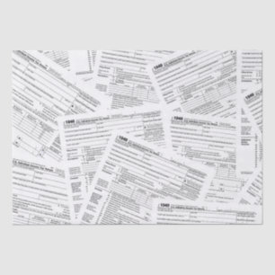 Papel De Seda Formulários de Imposto de Renda 1040