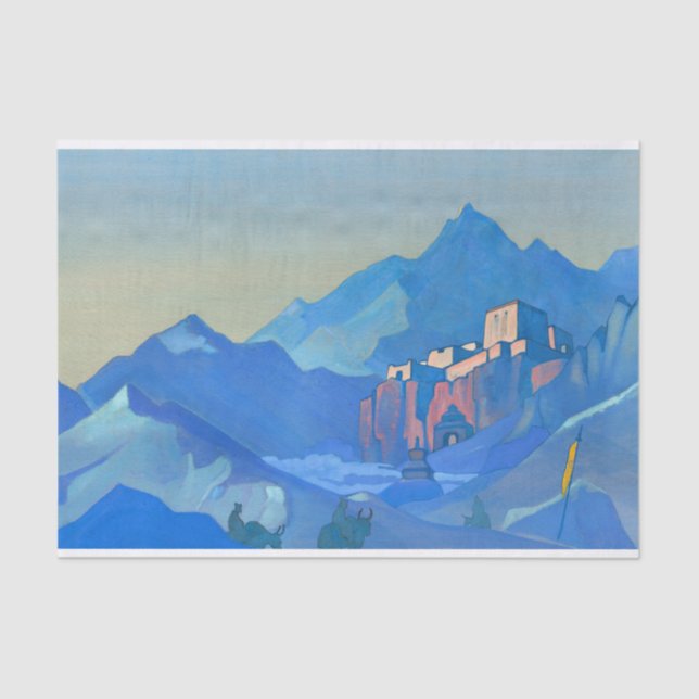 Papel De Seda Fortalecimento do Espírito por Nicholas Roerich (Frente )