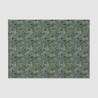 Papel De Seda Fosco Green Twigs