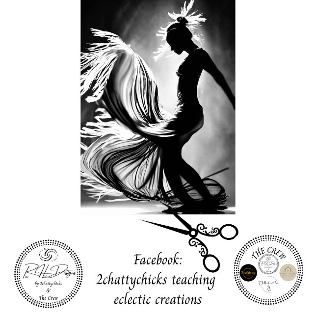 Papel De Seda Foto branca negra da dançarina dançante (Criador carregado)