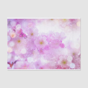 Papel De Seda Foto das flores de cerejeira rosa