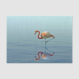 Papel De Seda Foto Flamingo Pink Refletim Wildlife