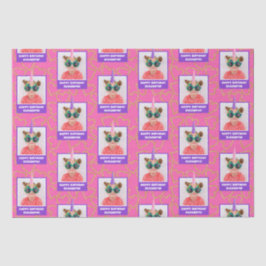 Papel De Seda Foto para Crianças Personalizadas Feliz Aniversári