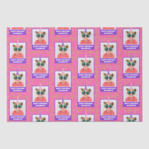 Papel De Seda Foto para Crianças Personalizadas Feliz Aniversári