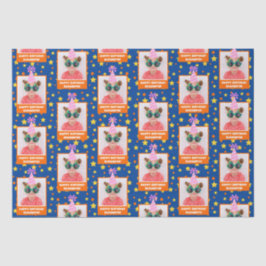 Papel De Seda Foto para crianças personalizadas Parabéns com cha