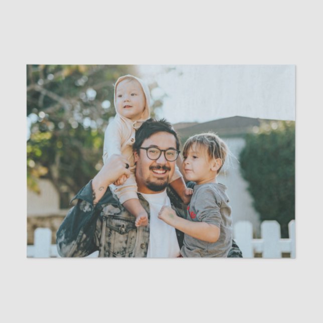 Papel De Seda Foto personalizada (Frente )