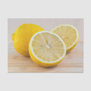 Papel De Seda Fotografia de comida de limão cítrico amarelo em n