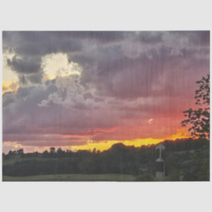 Papel De Seda Fotografia De Decoupage Corações No Céu Para Judi