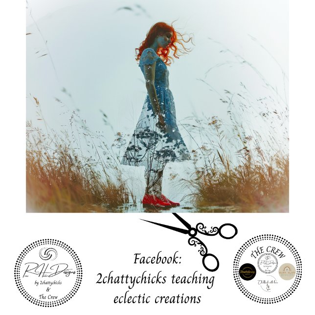 Papel De Seda Fotografia Superexposta Rapariga Ruiva Decoupagem (Criador carregado)