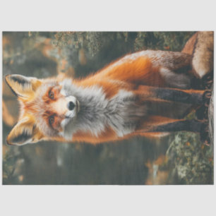 Papel De Seda Fotografia vibrante de desacoplamento da Raposa La