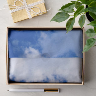 Papel de Seda Fotográfico Céu Azul e Nuvens Branca