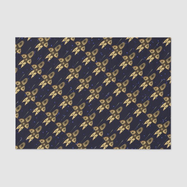 Papel De Seda Fractal Inuit Hunter (Frente )