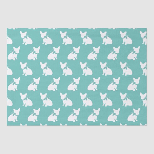 Papel De Seda Francês Buldogue Frenchie Dog Puppy Frenchy (Frente )