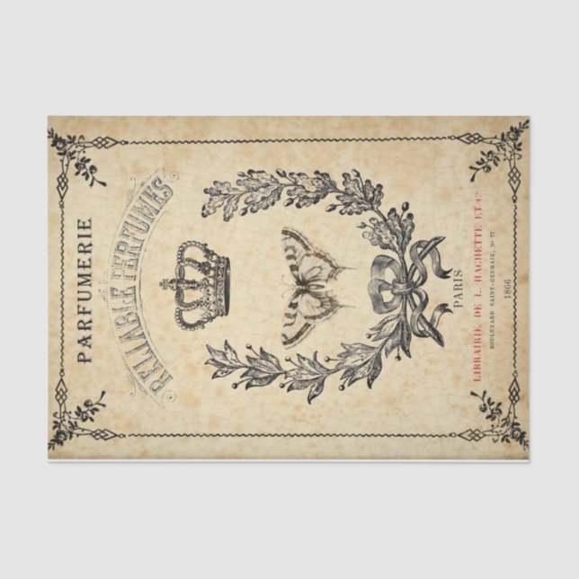 Papel De Seda Francês Half Wreath (Frente )