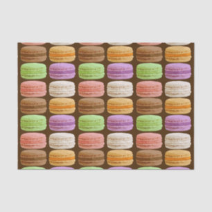 Papel De Seda Francês Macarons, Pastels Multi-Coloridos