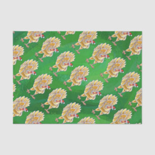 Papel De Seda Frango De Natal Em Verde