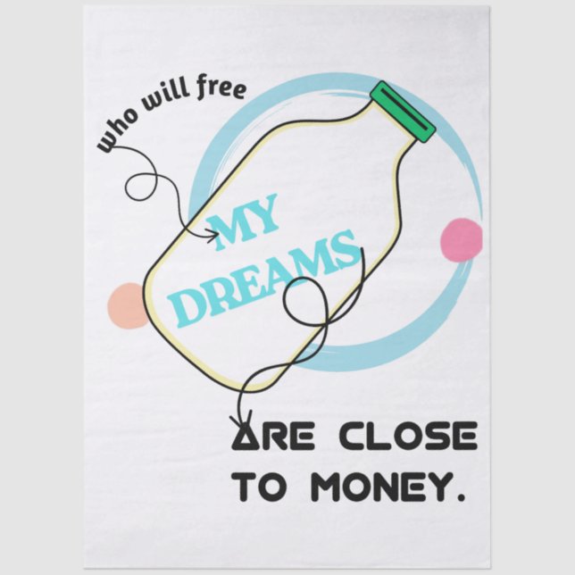 Papel De Seda Free my dreams  (Frente )