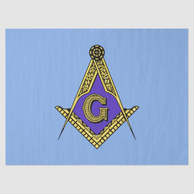 Papel De Seda Freemason (azul) (Frente )