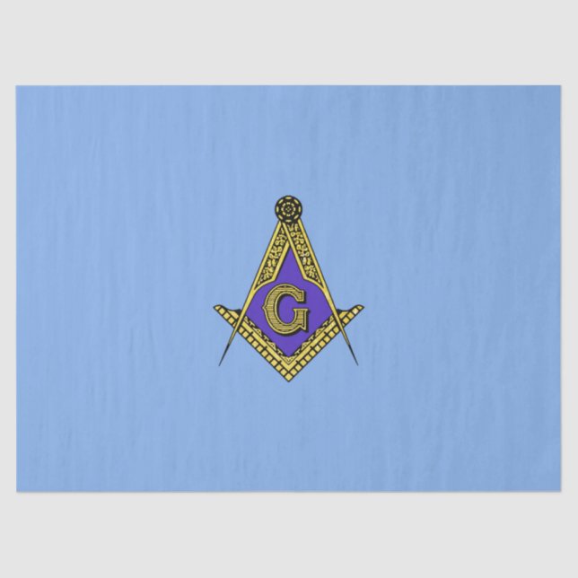 Papel De Seda Freemason (azul) (Frente )