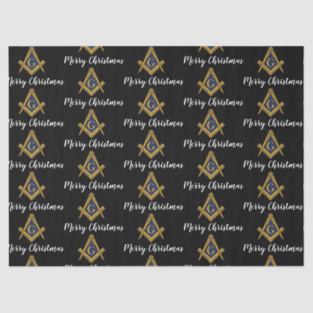 Papel De Seda Freemason Masonic Square Freemasonry Christmas  (Frente )