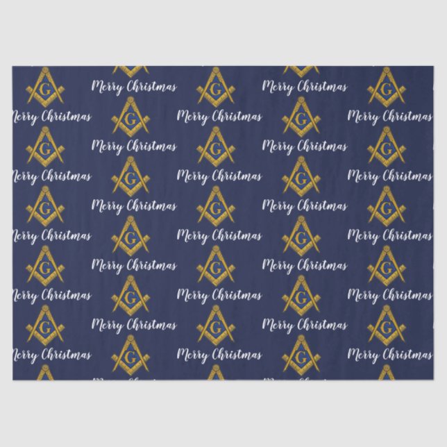 Papel De Seda Freemason Masonic Square Freemasonry Christmas  (Frente )