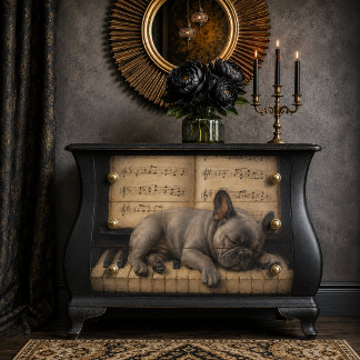 Papel De Seda French Bulldog Decoupage Tissue Paper  Furniture