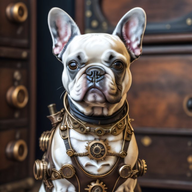 Papel De Seda French Bulldog steampunk Puppy  (Criador carregado)
