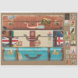 Papel De Seda Frentes de mala e viagem