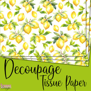Papel De Seda Frescas Lêmures amarelas de aquarela