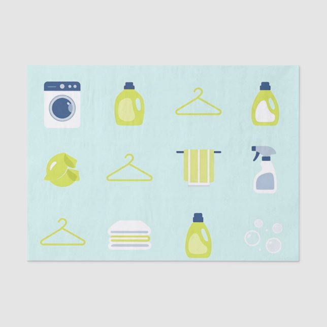 Papel De Seda Fresh Laundry Day Pattern (Frente )