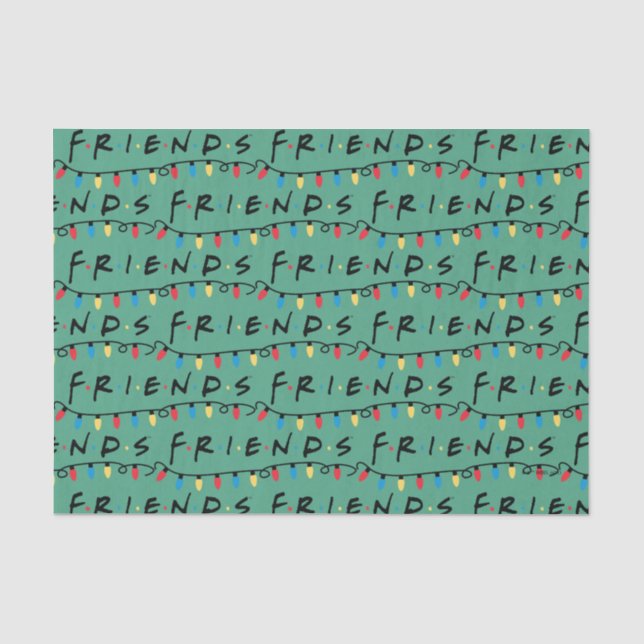 Papel De Seda FRIENDS™ | Luzes de Natal Logo (Frente )