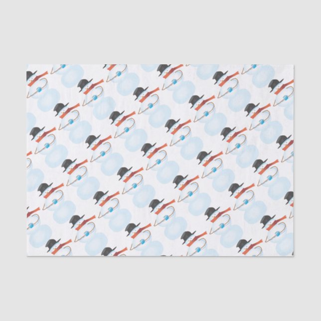 Papel De Seda Frio Snowman (Frente )