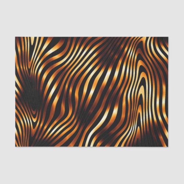 Papel De Seda Frisas de Tigre Fiery (Frente )