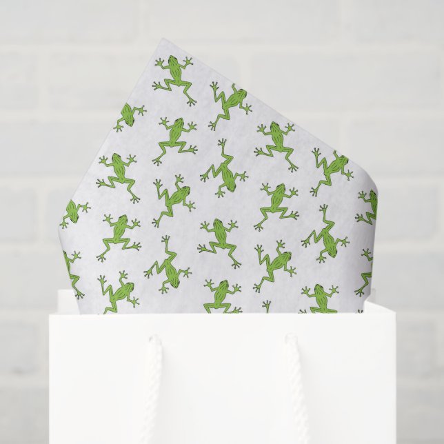 Papel De Seda Frog Decoupage (Sacola de presentes)