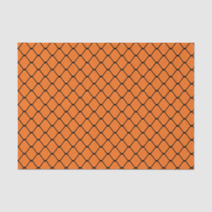 Papel De Seda Fronteira de link de cadeia em laranja