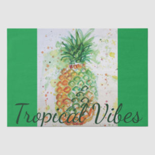 Papel De Seda Fruta de ananás Limão tropical Víblias tropicais C