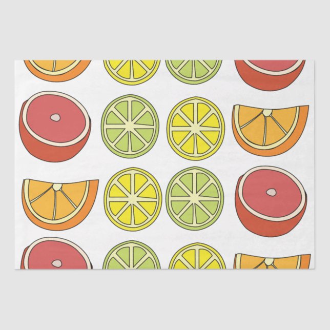 Papel De Seda Fruta de Citrus (Frente )