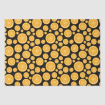 Fruta de Citrus com Fatia Laranja Preto