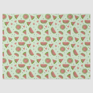 Papel De Seda Fruta de melancia Padrão sem costura em Gingham Ve