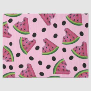 Papel De Seda Fruta de Sementes de Melancia Melancia Rosa