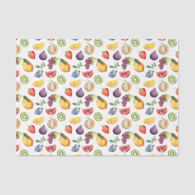 Papel De Seda Fruta (Série Design 48 Amarelo/Laranja) (Frente )