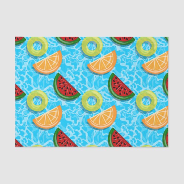 Papel De Seda Frutado flutuado (Frente )